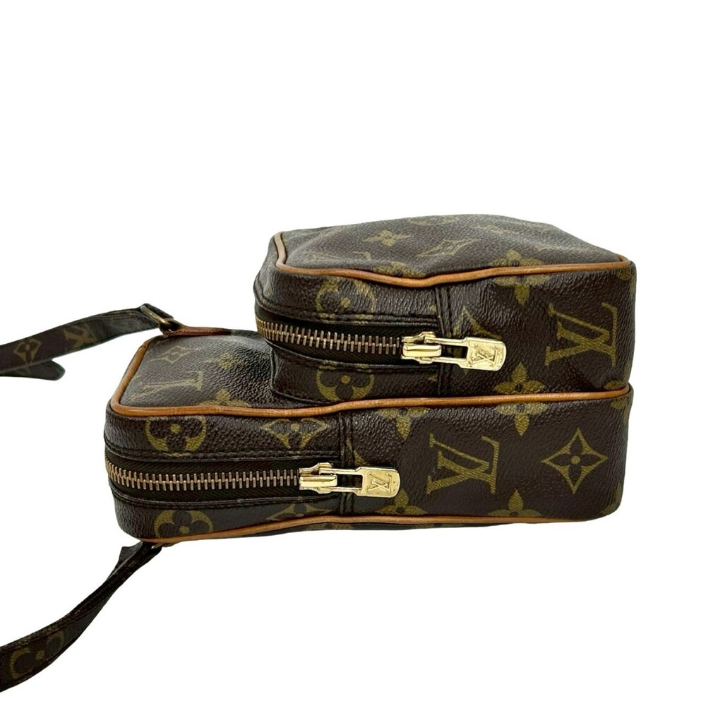 LOUIS VUITTON Authentic Brown Monogram Leather 2C Pochette Shoulder Bag - Picture 5 of 10